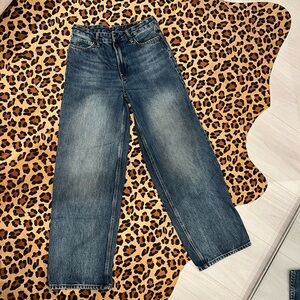 Zara Dark Washed Baggy Jeans 2